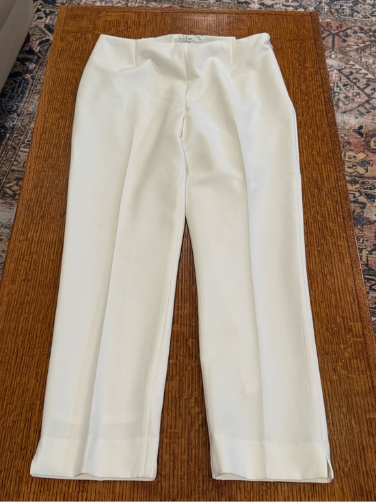 Neiman Marcus Pants - Neiman Marcus Lined Cropped White Ankle Pant